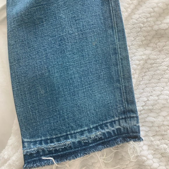 Frame Heritage Le Piper Blue Distressed Ankle Jeans - Picture 10 of 15
